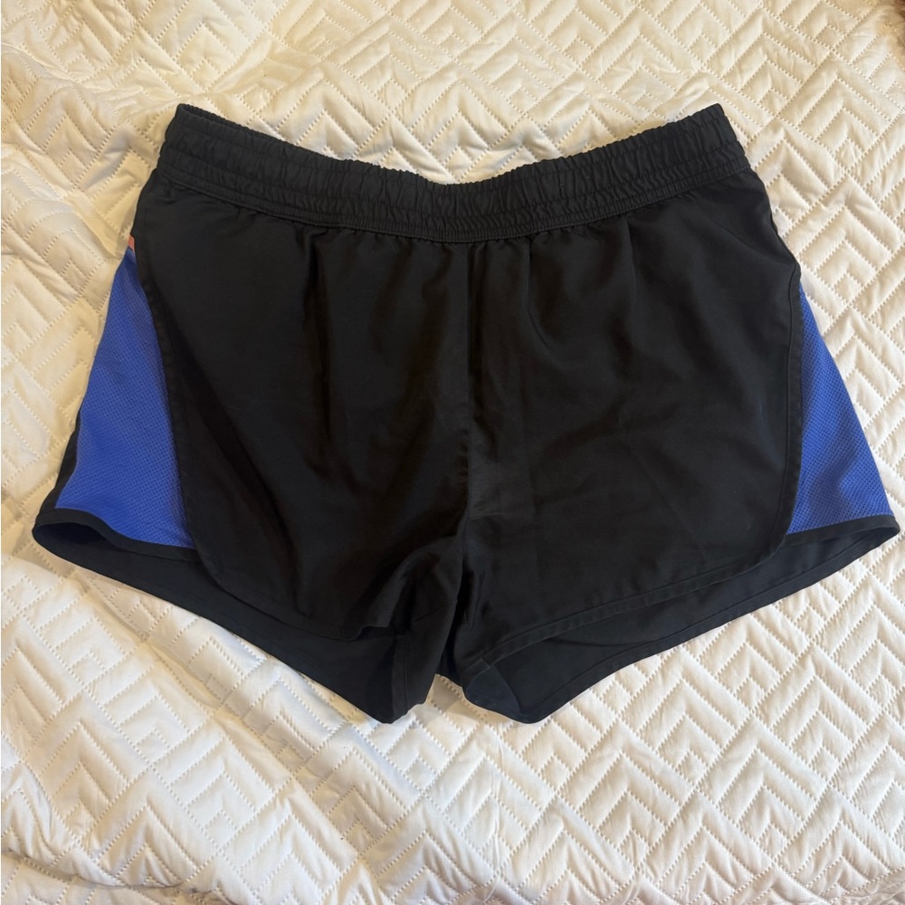 Fila Black and Blue Athletic Shorts Lightweight Design